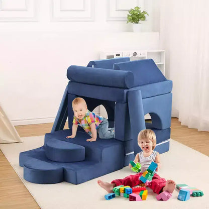 Modular Kids Couch 13PCS,Toddler Couch for Creative Boys Girls, Convertible Kids Modular Play Couch, Kids Sofa for Playroom,56.7x28.35