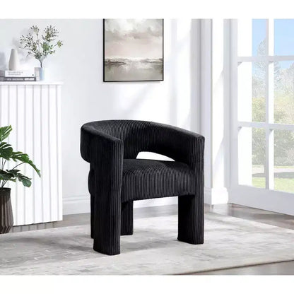 Meridian Furniture,Riz Corduroy Fabric Accent/Dining Chair