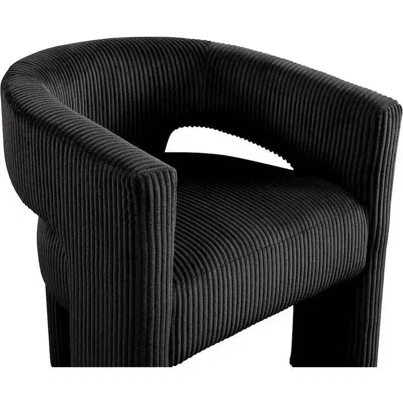 Meridian Furniture,Riz Corduroy Fabric Accent/Dining Chair