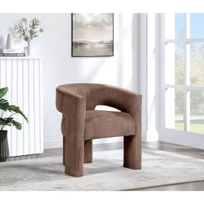 Meridian Furniture,Riz Corduroy Fabric Accent/Dining Chair