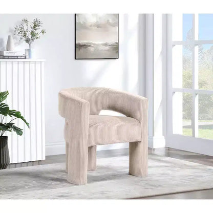 Meridian Furniture,Riz Corduroy Fabric Accent/Dining Chair