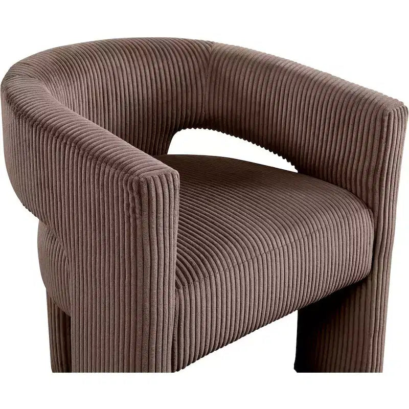 Meridian Furniture,Riz Corduroy Fabric Accent/Dining Chair