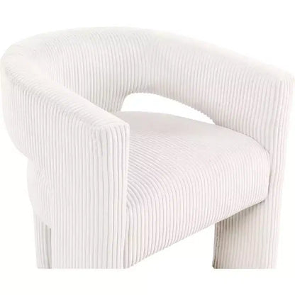 Meridian Furniture,Riz Corduroy Fabric Accent/Dining Chair