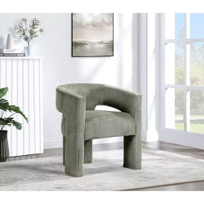 Meridian Furniture,Riz Corduroy Fabric Accent/Dining Chair