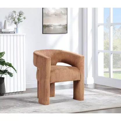 Meridian Furniture,Riz Corduroy Fabric Accent/Dining Chair