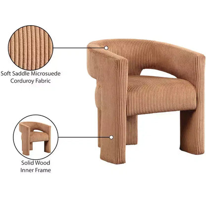 Meridian Furniture,Riz Corduroy Fabric Accent/Dining Chair