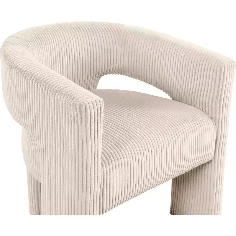 Meridian Furniture,Riz Corduroy Fabric Accent/Dining Chair