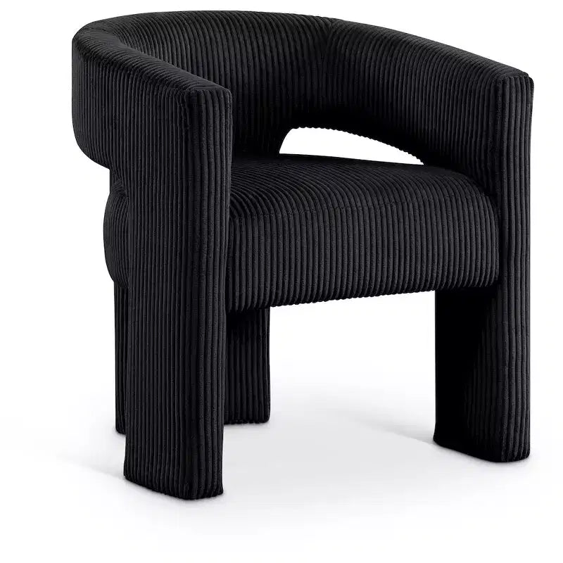 Meridian Furniture,Riz Corduroy Fabric Accent/Dining Chair