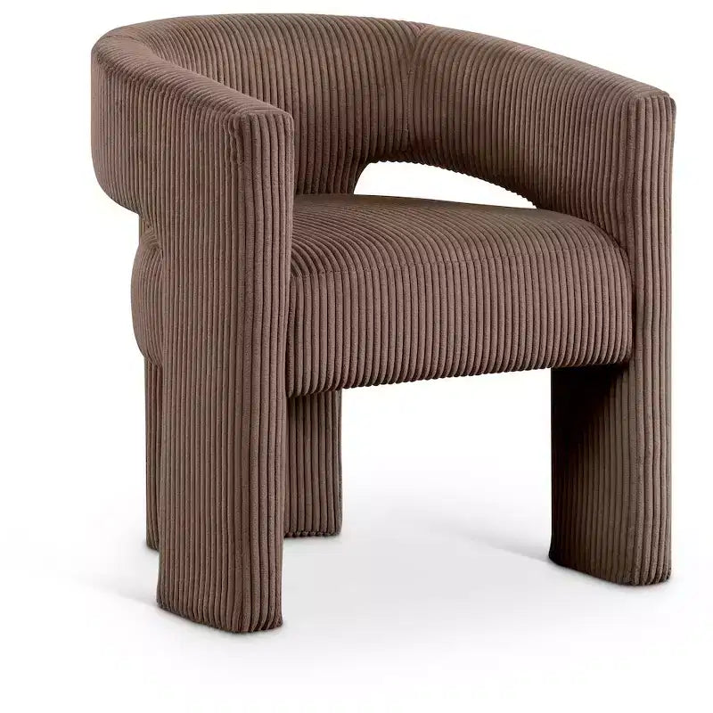 Meridian Furniture,Riz Corduroy Fabric Accent/Dining Chair