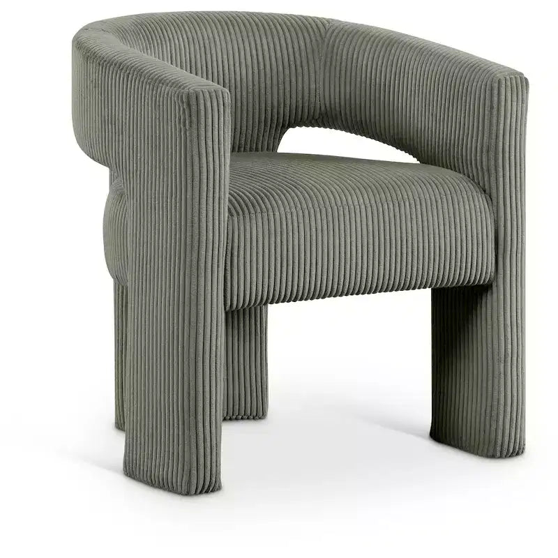 Meridian Furniture,Riz Corduroy Fabric Accent/Dining Chair