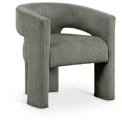 Meridian Furniture,Riz Corduroy Fabric Accent/Dining Chair