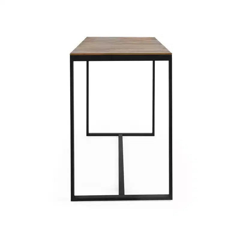 Christopher Knight Home Elkhart Outdoor Modern Industrial Acacia Wood 5 Piece Bar Set