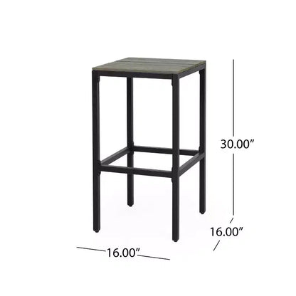 Christopher Knight Home Elkhart Outdoor Modern Industrial Acacia Wood 5 Piece Bar Set