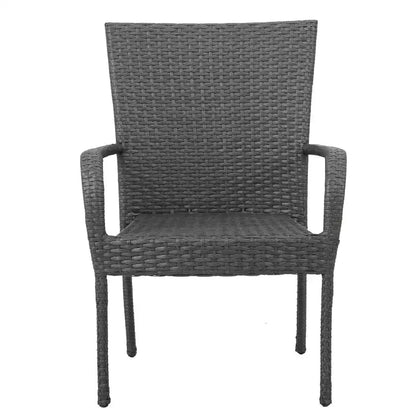Christopher Knight Home Lagen Outdoor Acacia Wood and Wicker 5 Piece Dining Set