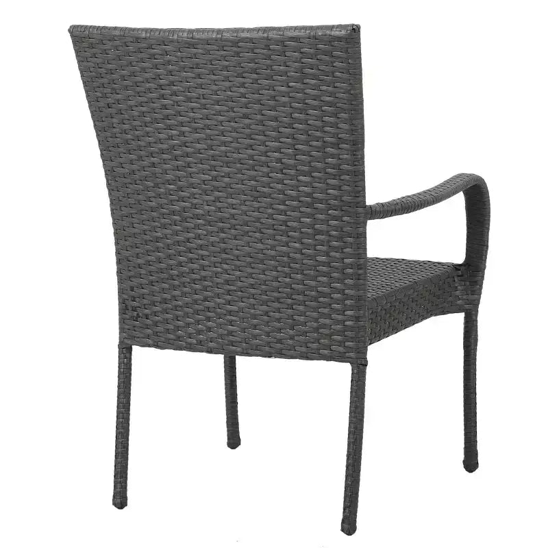Christopher Knight Home Lagen Outdoor Acacia Wood and Wicker 5 Piece Dining Set