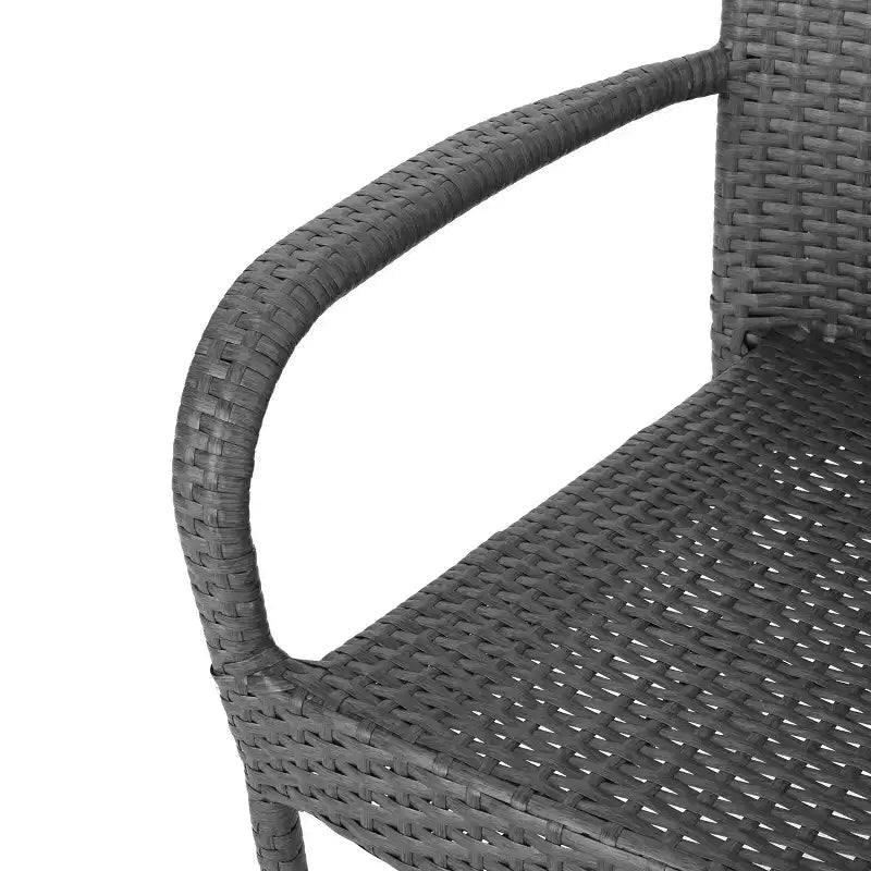 Christopher Knight Home Lagen Outdoor Acacia Wood and Wicker 5 Piece Dining Set