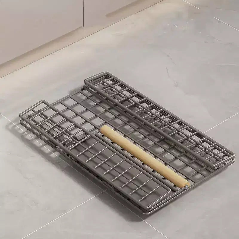 Organisateur de tiroir de cuisine, étagère de placard télescopique coulissante extensible en métal - Organisateur sous évier sans perçage