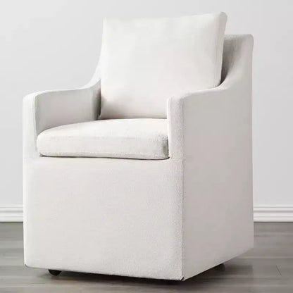Spruce&Spring Dining Arm Chairs with Casters & Storage