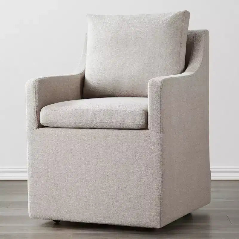 Spruce&Spring Dining Arm Chairs with Casters & Storage