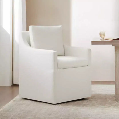 Spruce&Spring Dining Arm Chairs with Casters & Storage