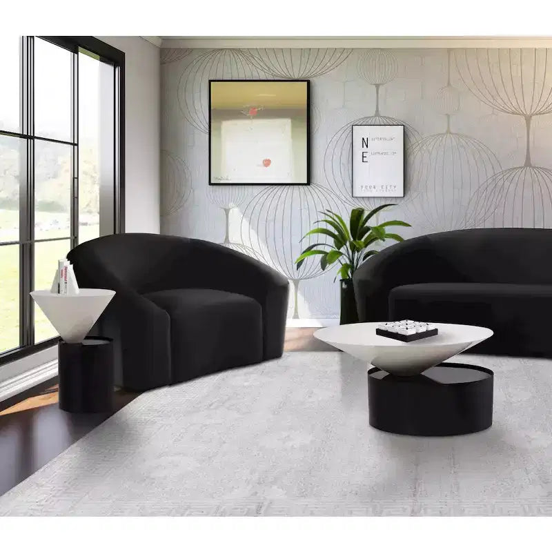 Meridian Furniture,Damon White End Table