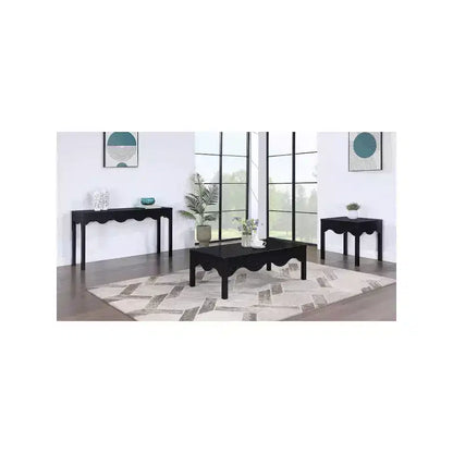 Meridian Furniture, Table d'appoint Fiora noire