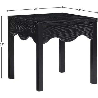Meridian Furniture, Table d'appoint Fiora noire