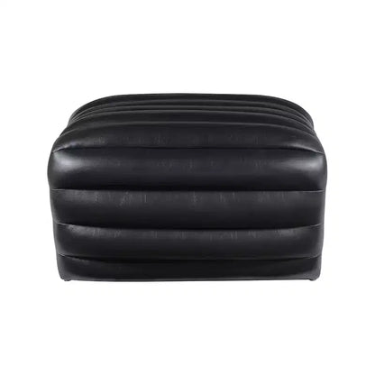 Pouf Meridian Furniture, modèle Vega en similicuir