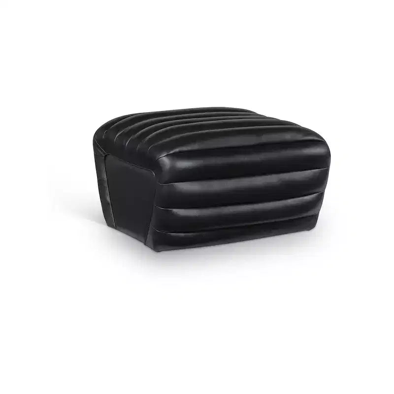 Meridian Furniture,Vega Vegan Leather Ottoman