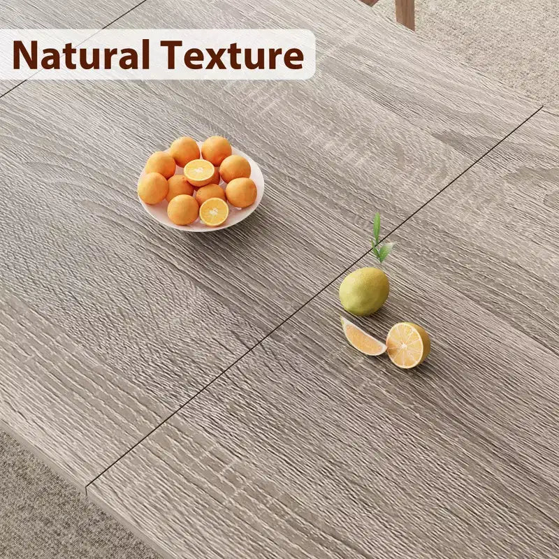 78.7 Inch Long Kitchen Table for 6-8, Large Rectangular Dinner Tables, Industrial Indoor Restaurant Tables with Sturdy Metal Frame(Only Table)
