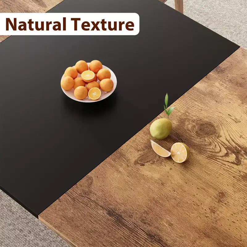 78.7 Inch Long Kitchen Table for 6-8, Large Rectangular Dinner Tables, Industrial Indoor Restaurant Tables with Sturdy Metal Frame(Only Table)