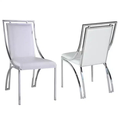 Chintaly Imports,Contemporary Open Frame Side Chair - Set of 2