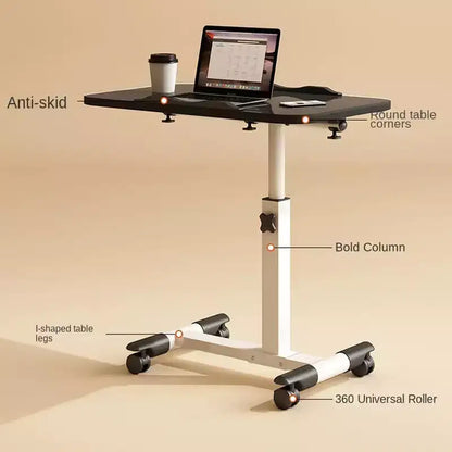 Table d'appoint TROPOW avec roulettes, table pour ordinateur portable, réglable en hauteur, table pour ordinateur, table pour PC