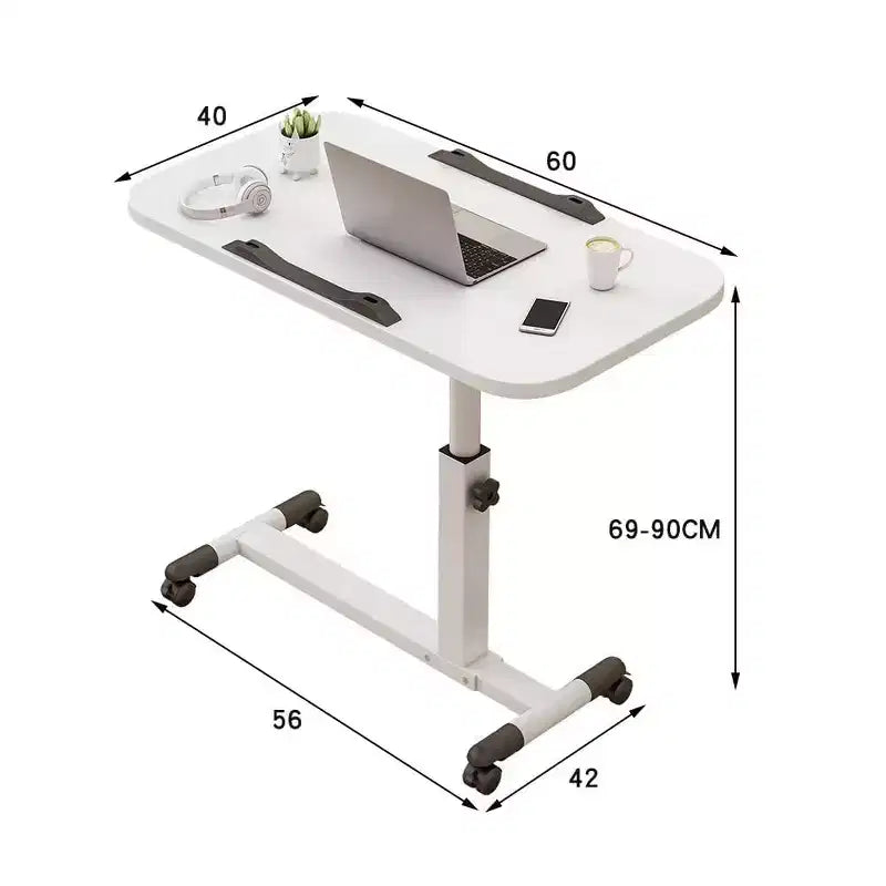 Table d'appoint TROPOW avec roulettes, table pour ordinateur portable, réglable en hauteur, table pour ordinateur, table pour PC