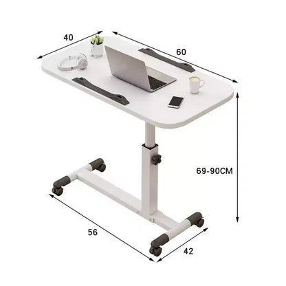 Table d'appoint TROPOW avec roulettes, table pour ordinateur portable, réglable en hauteur, table pour ordinateur, table pour PC