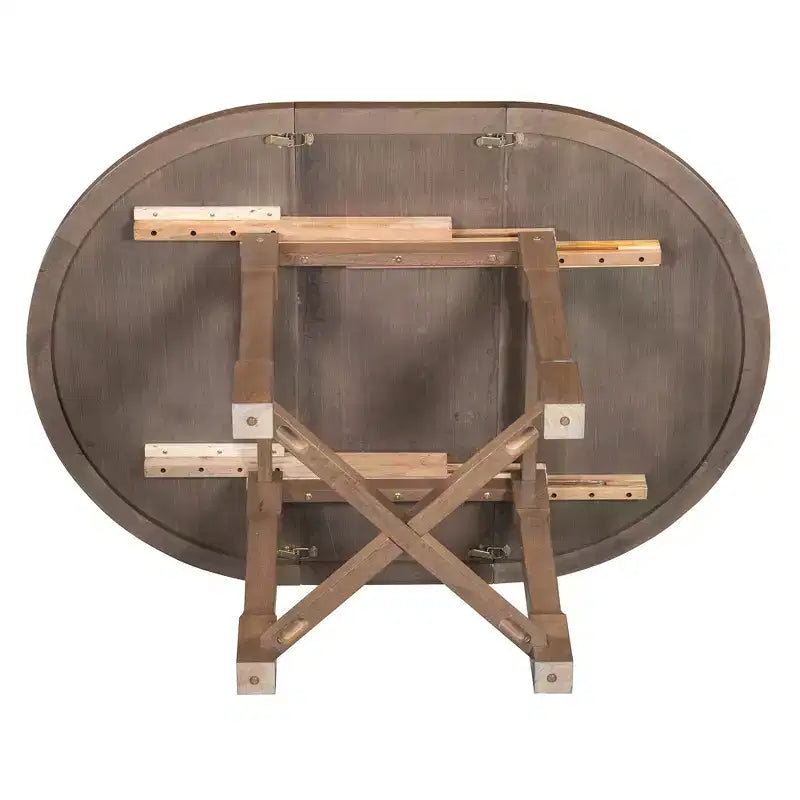 GDFStudio Judith 5 Piece Dining Set with Extendable Round Table and Upholstered Chairs
