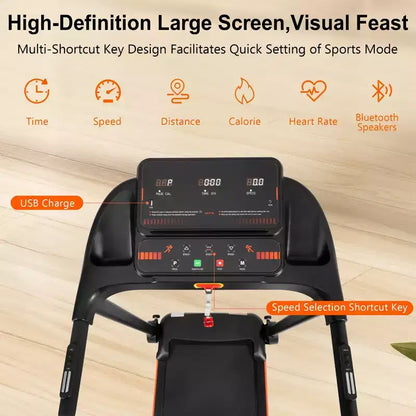 Whisen Home Folding Exercise Machine with Cushioned Platform