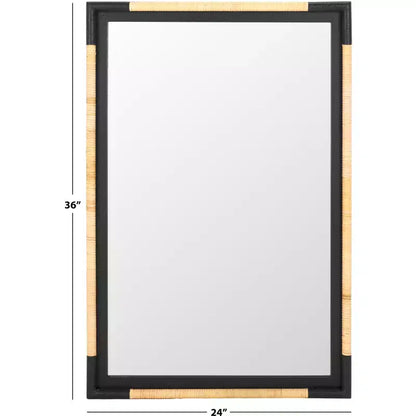 Renah Mirror - 23.6 x 36.02 - MRR9016 - Natural/Black - Safavieh