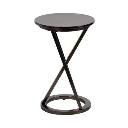 Kate and Laurel Aja Round Metal Side Table