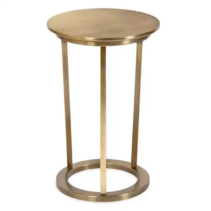 Kate and Laurel Aja Round Metal Side Table