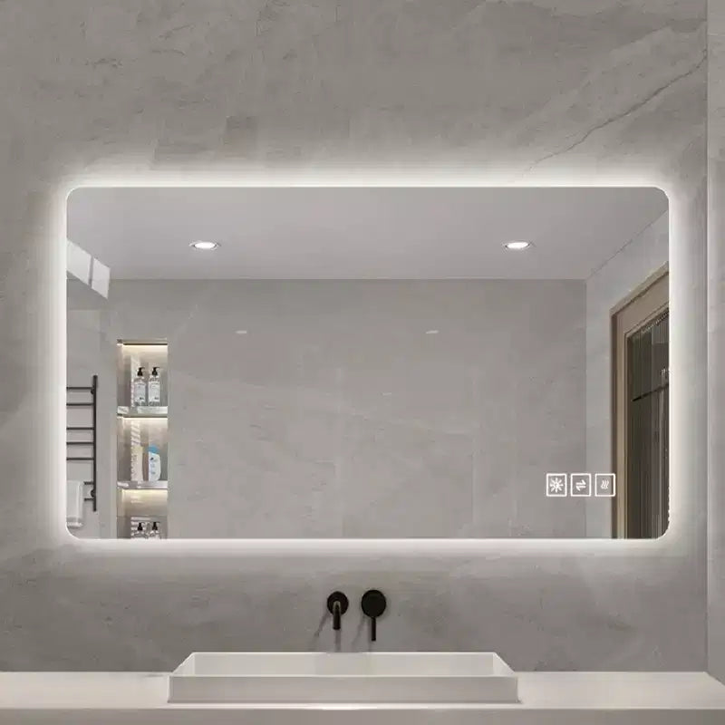 Miroir mural de salle de bain tactile sans cadre Whisen avec fonction anti-buée