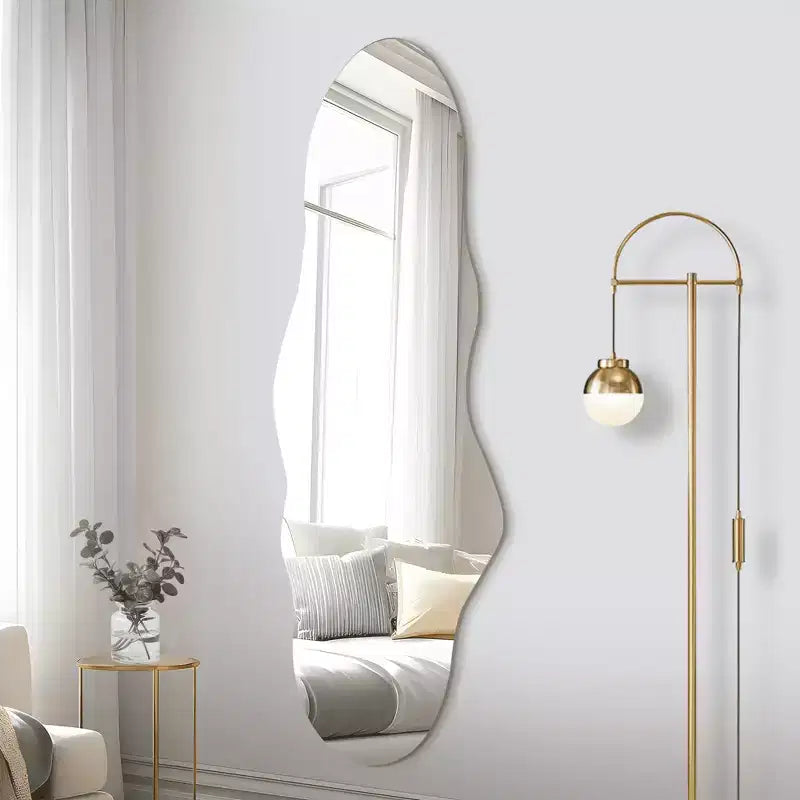 MAYEERTY Hanging Mirror Frameless Irregular Shape