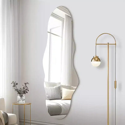 MAYEERTY Hanging Mirror Frameless Irregular Shape