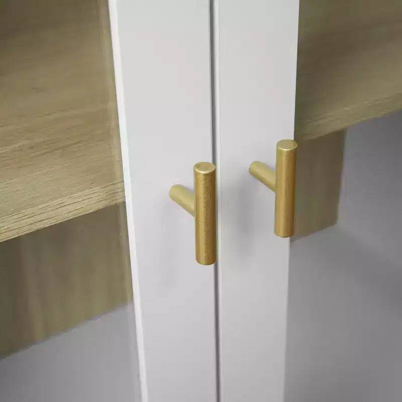 Meuble de rangement moderne Veatch de GDFStudio avec portes en acrylique et étagère réglable