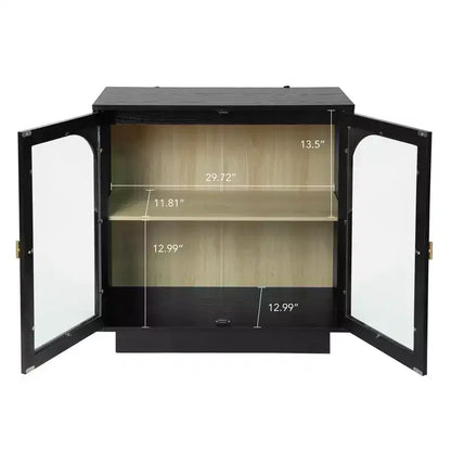 Meuble de rangement moderne Veatch de GDFStudio avec portes en acrylique et étagère réglable
