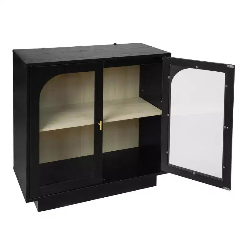 Meuble de rangement moderne Veatch de GDFStudio avec portes en acrylique et étagère réglable