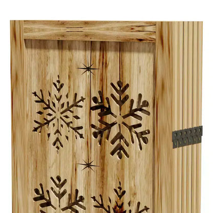 MAYEERTY Paravent en bois de 95*67 po, Cloison Autoportante Pliante pour Intérieur, 6 Panneaux, Marron