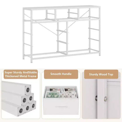 Commode à 10 tiroirs en tissu pour chambre, Commode de rangement moderne