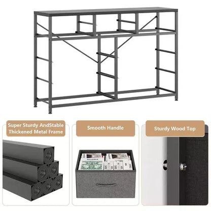 Commode à 10 tiroirs en tissu pour chambre, Commode de rangement moderne