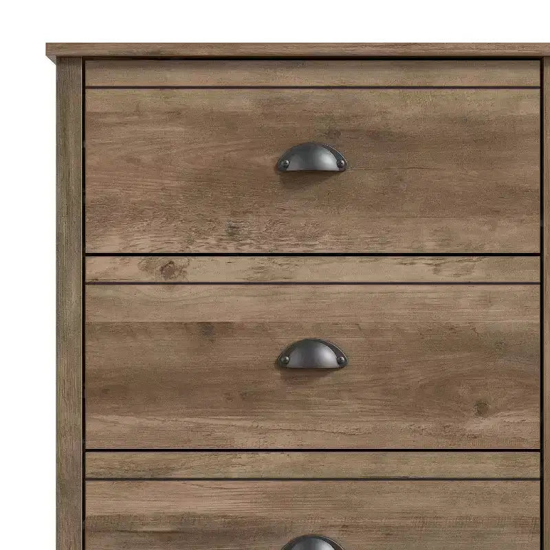 Commode à 6 tiroirs Galano Geodarno (interverrouillage) - Chêne noueux